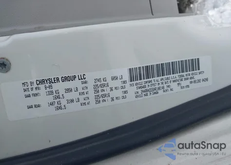 2010 Chrysler Town & Country Lx z USA, uszkodzony, nr VIN 2A4RR4DE6AR108148